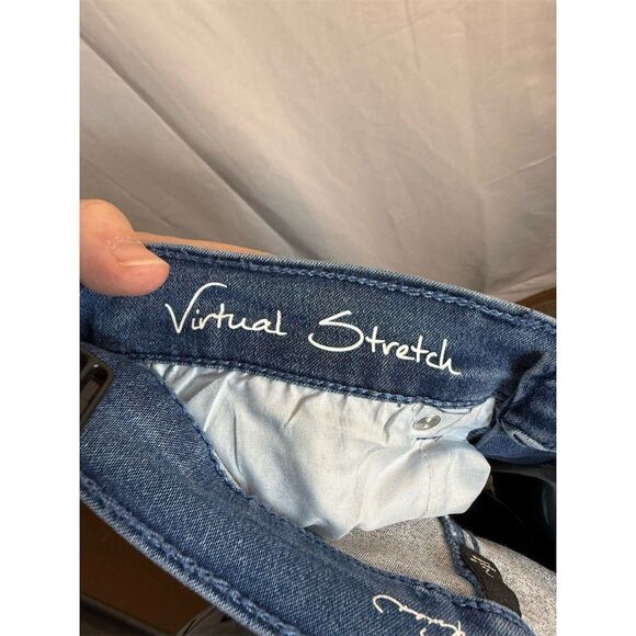 DG2 by Diane Gilman Jeans Womens Size 2 Blue Medium Wash Straight Mid Rise - Picture 8 of 9